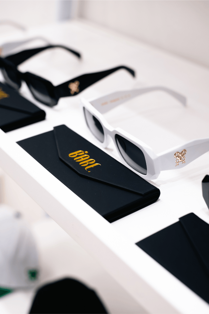 White Rectangular Sunglasses