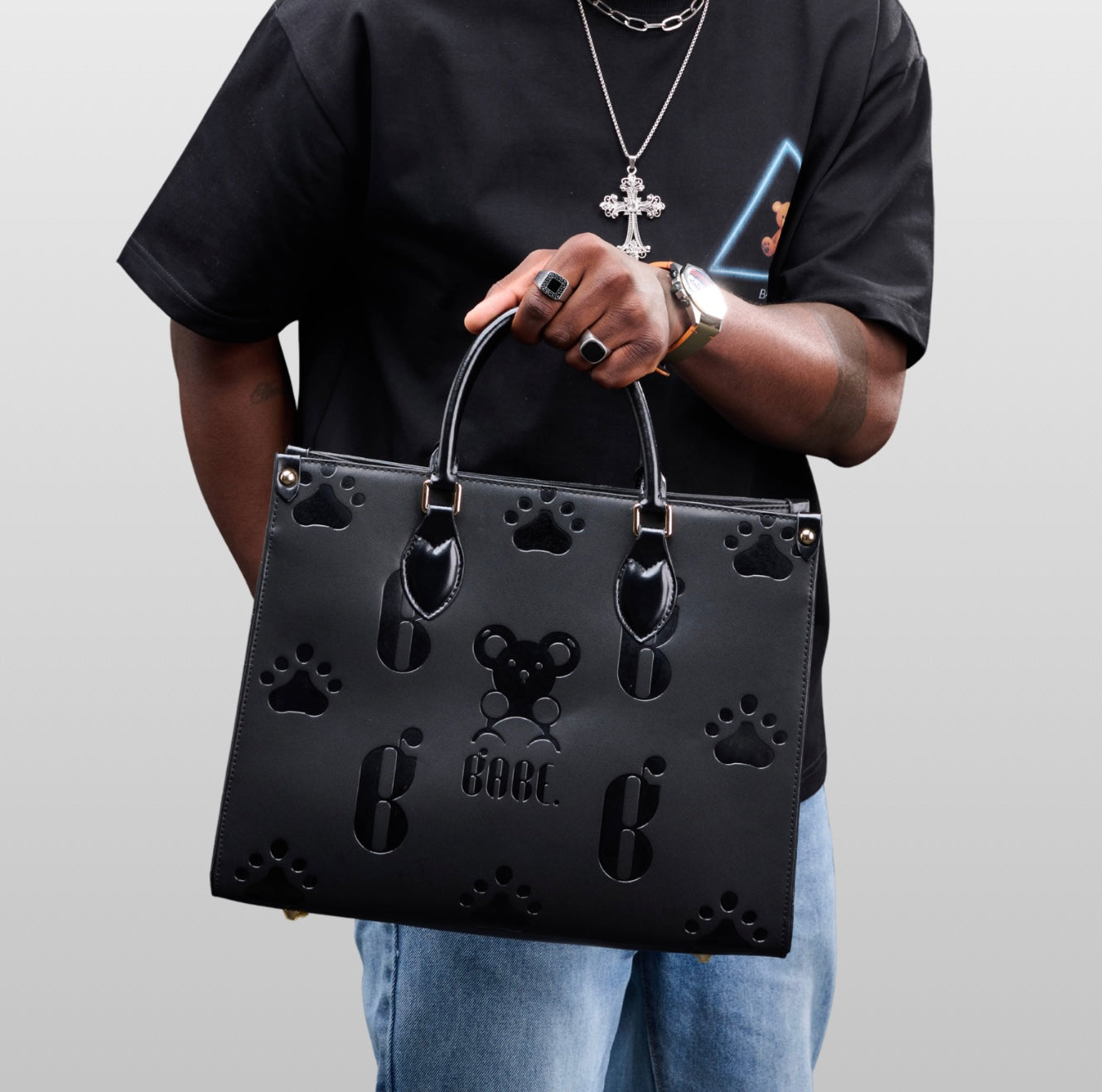 Double Black Tote