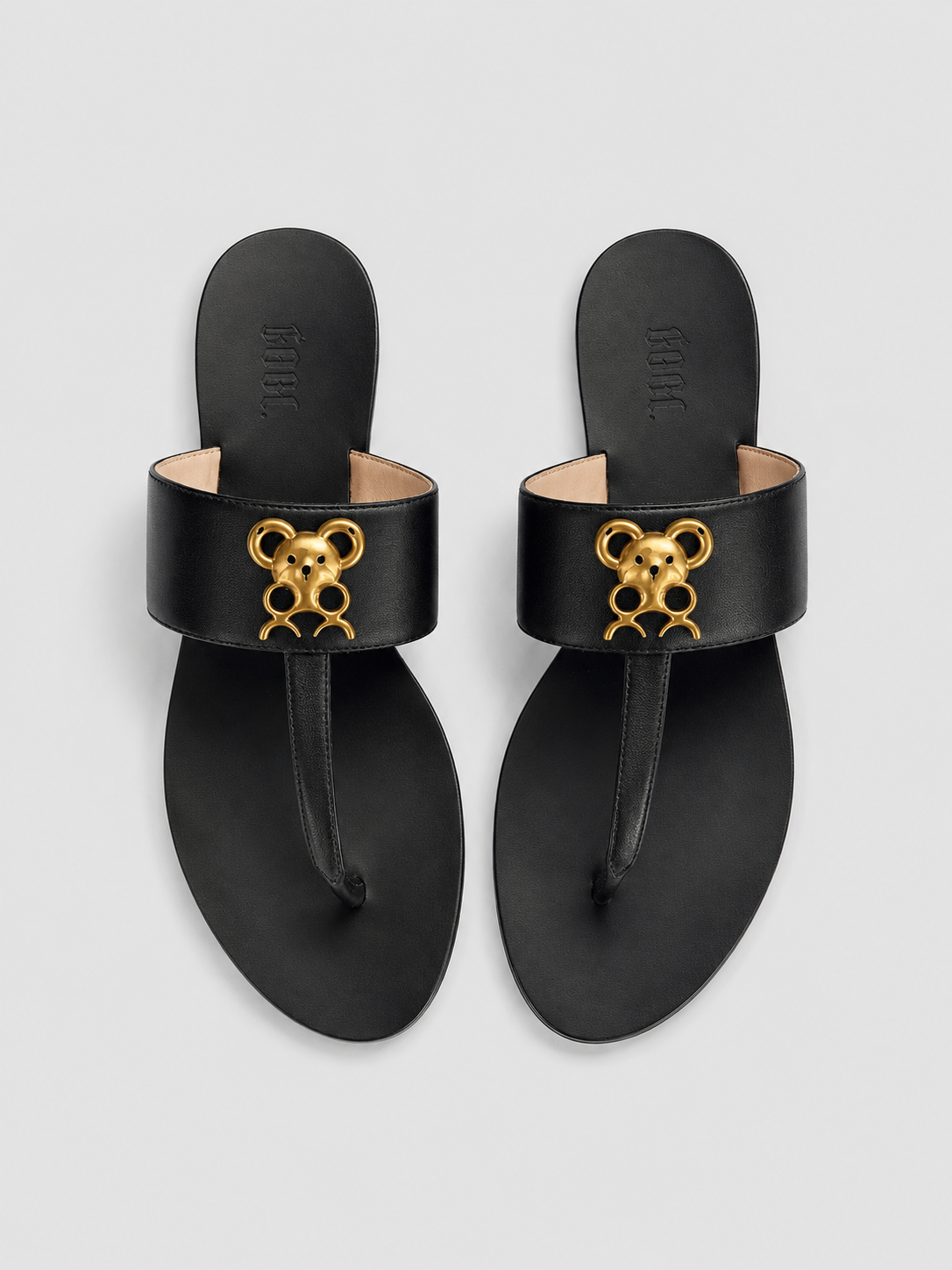 Goated Bare Sandals - Black