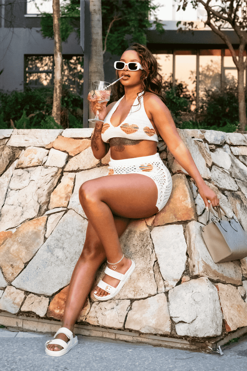 GOATED BARE MULES - WHITE