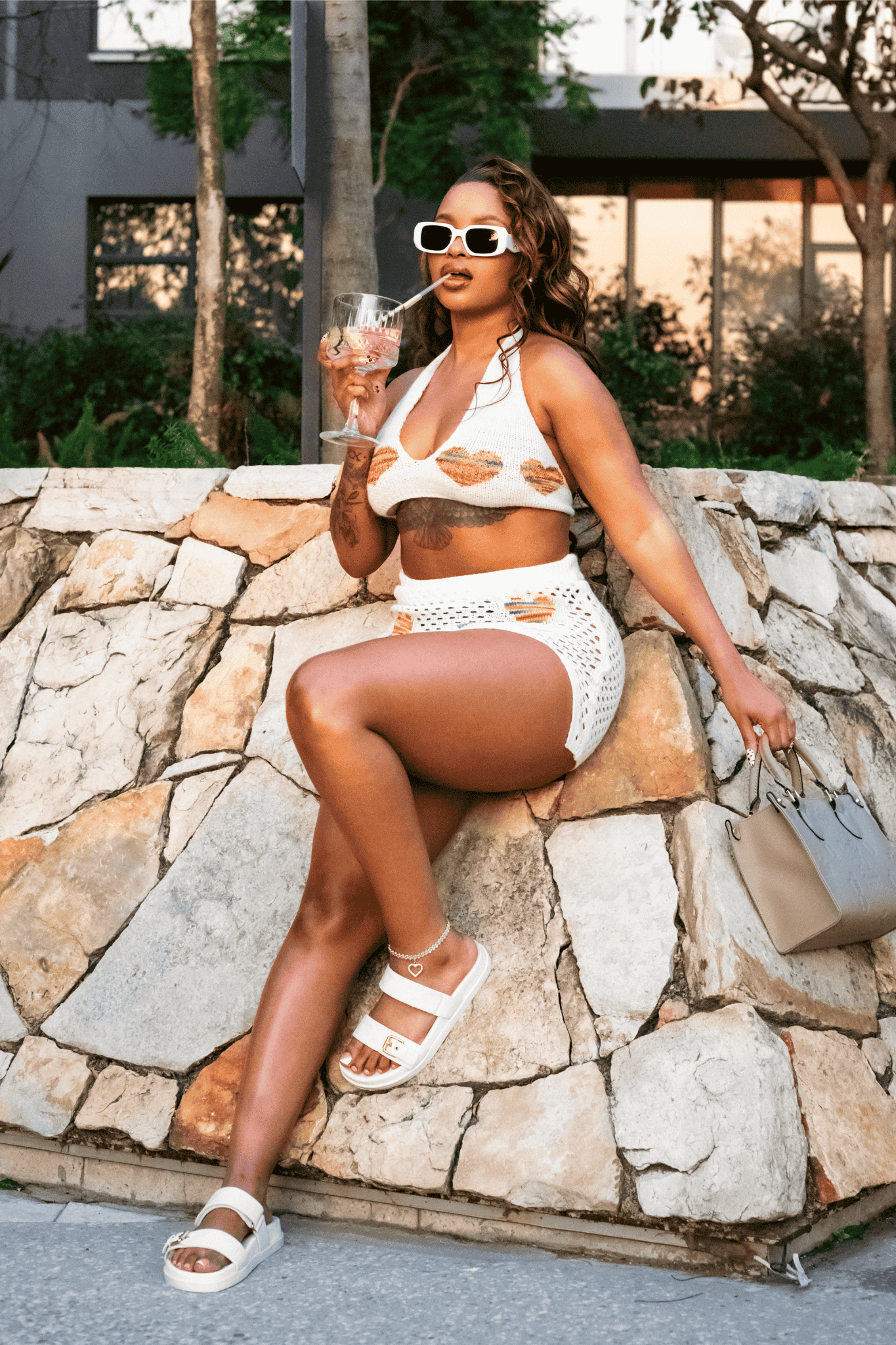 GOATED BARE MULES - WHITE