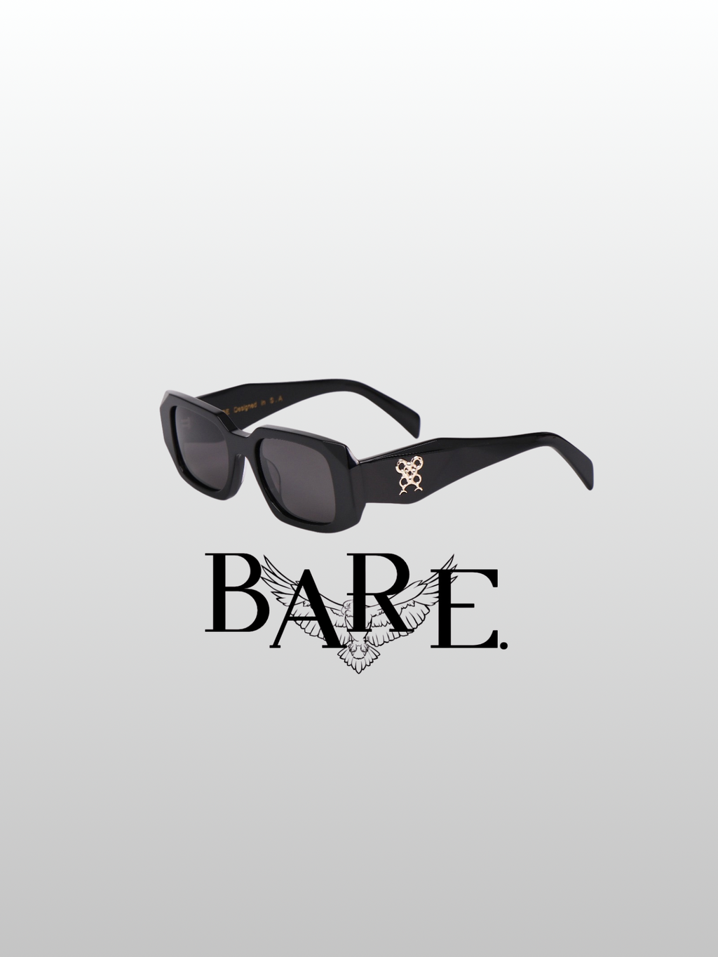 Black rectangular Sunglasses