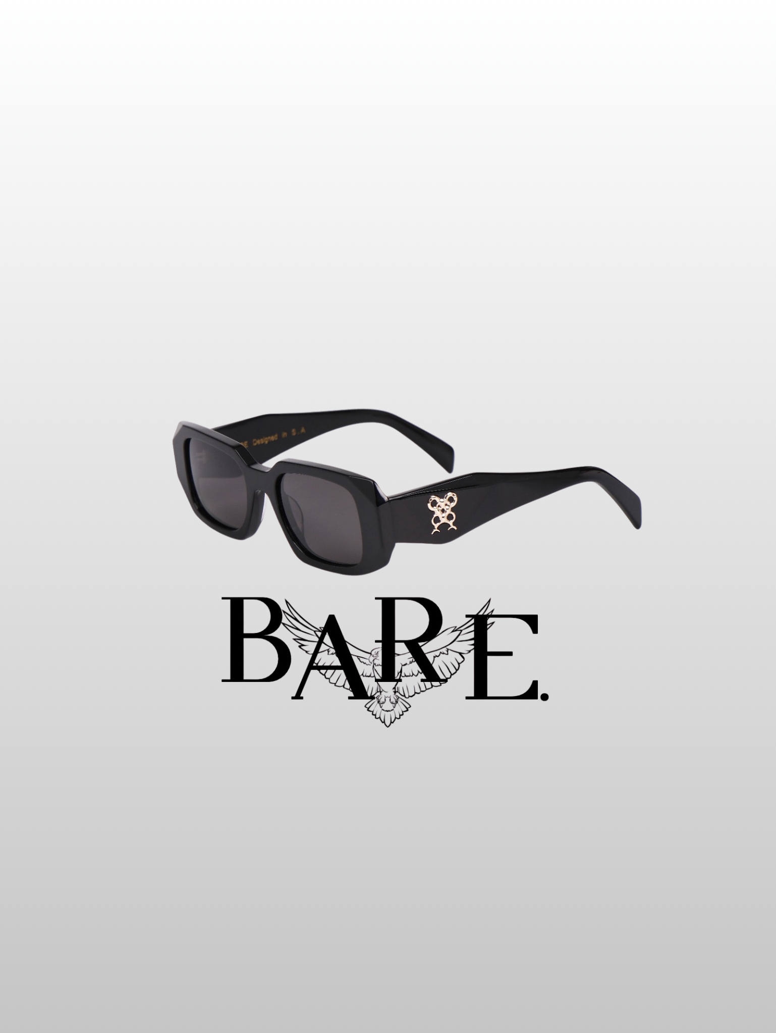 Black rectangular Sunglasses