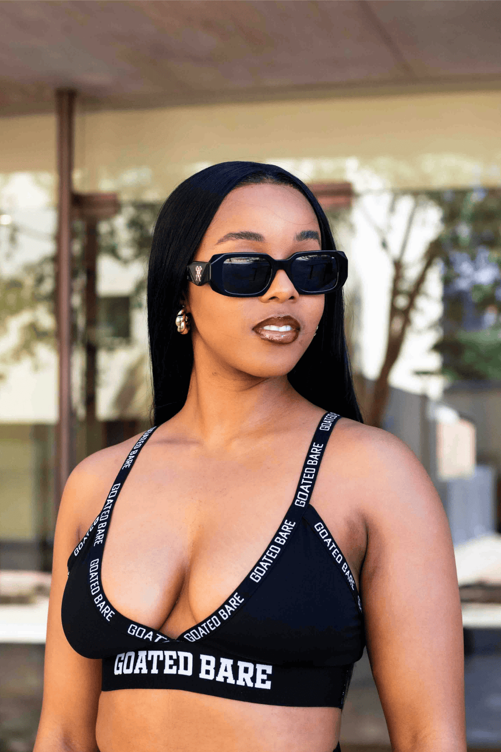 Activewear bra top - Black