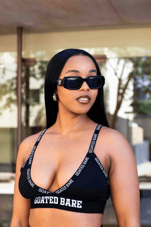 Activewear bra top - Black