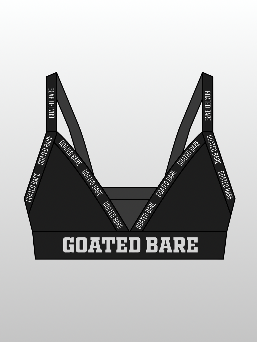 Activewear bra top - Black